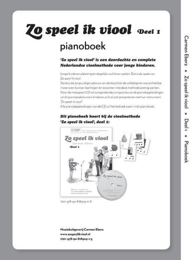 Zo Speel Ik Viool 1 Pianobegeleiding